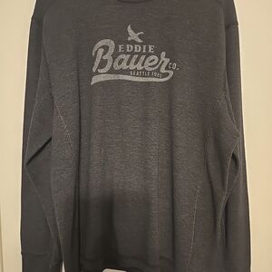 Eddie Bauer Men's Charcoal Crewneck Sweater